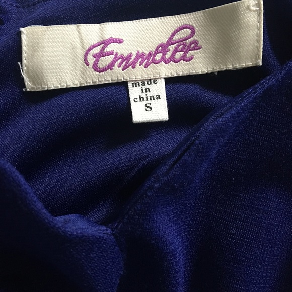 Blue cut-out strap dress - Picture 4 of 5